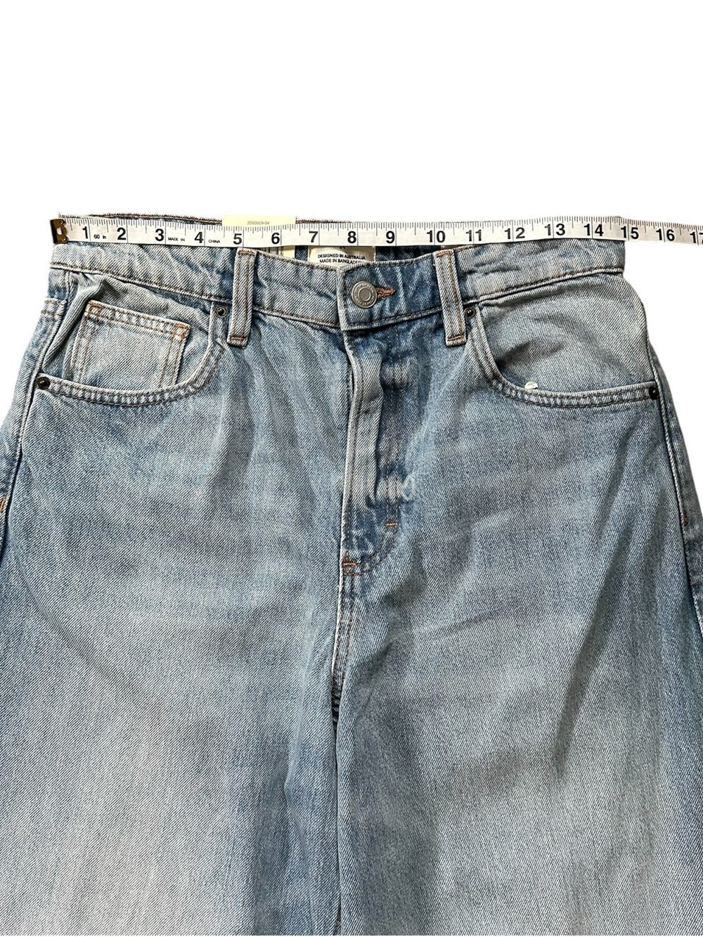 Cotton On Boyfriend Super Baggy Women's Size 24 Blue High Rise Cotton Jeans - Picture 6 of 11